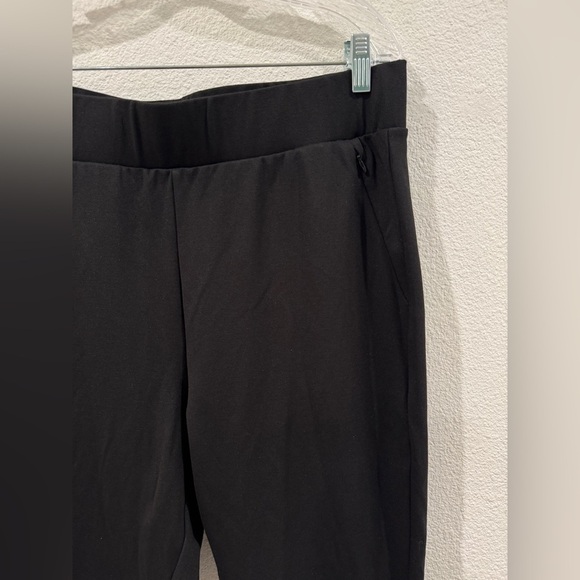 Universal Standard Black Ponte Knit Ankle Cropped Pull On Black Pants Size Small - Picture 4 of 13